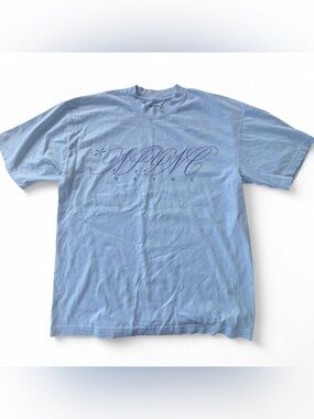 Justin Timberlake NSYNC Paradise Tour Graphic T-Shirt Women’s Size Large Blue